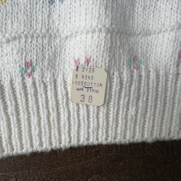 Vintage 1980s Jane Adams Sleeveless Sweater Vest Size M* 38 W/Original Tags - Picture 5 of 11